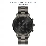【Daniel Wellington】DW 手錶 Iconic Chronograph 42ｍｍ太空灰三眼精鋼錶-灰錶盤