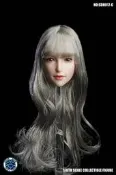 特價第三方SUPER DUCK 1/6 SDH017 女頭雕 C 款適合PH/TBL包膠女素體模型頭雕 12寸兵人女素體