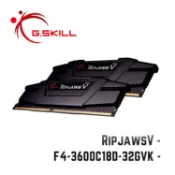 芝奇G.SKILL RipjawsV 16GBx2X4 雙通 DDR4-3600 CL16~18黑/紅