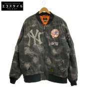 【DOKODEMO】ALPHA Industries x New Era 迷彩 MA-1 夾克，2XL 尺寸 [二手]
