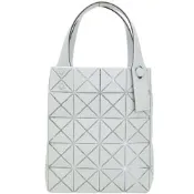 ISSEY MIYAKE PRISM PLUS 三宅一生 BAOBAO 5x4 金粉感幾何手提托特包(淺灰)