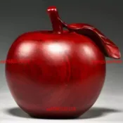 紅木雕蘋果擺件 平安果 紅花梨木雕工藝品 客廳電視櫃裝飾 家居擺飾 喬遷送禮 木雕藝品 木雕擺件 送好友禮品