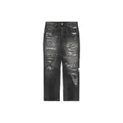 【LEVIS】Levis x Clot unionrail 501☆ 刺繡破壞 牛仔褲 聯名款 黑長壽長褲 A53520001