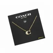 【COACH】時尚經典潮流項鍊(金鍊水鑽C)