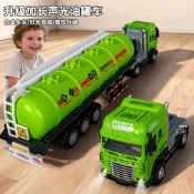 玩具 加長油罐車聲光音樂車頭可轉可拆兒童慣性工程車大號男孩玩具批發