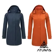 ATUNAS 歐都納 女款都會休閒GORE-TEX 2L防水透氣+保暖羽絨中長版兩件式外套A1GT2514W藍黑、栗子紅