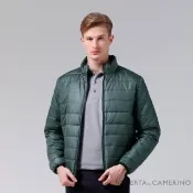 【ROBERTA諾貝達】休閒極品 禦寒必備 厚舖棉夾克外套(灰綠)