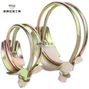 金牌五金工具 強力鍍鋅老虎夾卡箍抱箍水泵加強型雙鋼絲喉箍重型管箍鐵強型膠管【下單前請先咨詢 只批發】