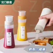 台灣出貨  擠壓瓶蜂蜜番茄醬沙拉醬醬料級煉乳多孔瓶三孔瓶倒置擠醬塑料