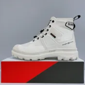 PALLADIUM PAMPA X TECH 男女款 白色 米其林聯名 防水 耐磨 雨鞋 休閒靴 74067-116