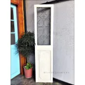 (店+)歐舍傢居 鍛造 假門片 壁飾 南法鄉村風 裝飾品 米灰色 仿舊木製吊飾 造型牆壁掛 假窗戶掛飾 居家營業場所佈置品