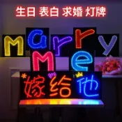 💥客製化💗 粉絲應援手舉 手燈 應援物定制 霓虹燈 燈牌 應援 演唱會 應援燈牌 胸牌 定制 生日快樂  應援物