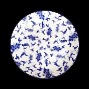 【大同磁器】9英吋華夏青花瓷圓皿/2入(台灣製造)