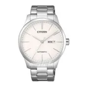 【CITIZEN 日系星辰】型男必備_不鏽鋼錶帶_日期顯示_防水_機械錶_男錶(NH8350-83A)