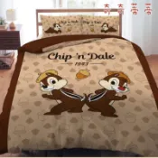 迪士尼 【奇奇蒂蒂】 床包枕套組 床包被套組 台灣製 正版授權