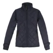 美國百分百【全新真品】Ralph Lauren 外套 RL 小馬 POLO 女 棉襖 夾克 菱格 深藍 S M E402