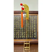 【靜福緣】金屬製『2尺2神尊拿關刀(不含兵器架)』青龍偃月刀大刀 關聖帝君關公關刀 神明法器