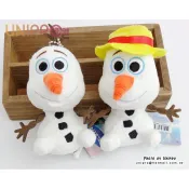 冰雪奇緣 FROZEN Q版雪寶 戴帽 閉嘴 Olaf 11cm 絨毛娃娃 玩偶 吊飾 迪士尼正版授權
