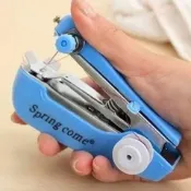 ⭐好物上新！⭐便攜式迷你小型手持縫紉機家用袖珍手工手動微型裁縫機顏色隨機發