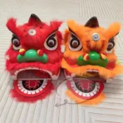 舞獅頭 塑料幼兒童舞獅子 醒獅南獅幼兒錶演舞獅頭 醒獅 錶演服裝 舞獅sad00001頭可眨眼套裝人醒獅獅頭兒童獅子表演