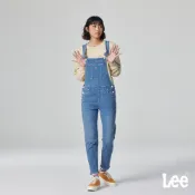 Lee 牛仔吊帶長褲 女 中藍洗水 MODERN LB318007954