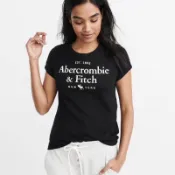 《現貨在台》ABERCROMBIE & FITCH AF 女款短袖純棉短T 美國代購 保證正品