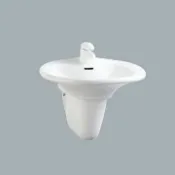 Homebox 好博家 online Store HCG麗佳多增安全洗臉盆短柱/不含水龍頭/L4182SAdbR+F4182Adb