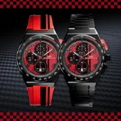 BOMBERG 炸彈錶 APEX 系列｜APEX Carbon MZ 紅線狂飆計時碼錶 NT42CHPBA.01-10.12