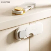 APPL 1 件嬰兒防夾手櫃門扣家用冰箱鎖多功能抽屜鎖兒童安全保護 TW
