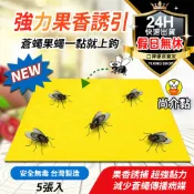 【現貨開發票】尚介黏 果香誘引 黏蠅紙 黏蠅板 黏蟲 5片/包 可黏 果蠅 蒼蠅 沾到就 上黏 尚介黏 屬於 誘黏板
