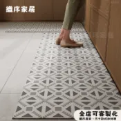 日式 簡約 可客製 廚房地墊 矽藻土 吸水吸油 大尺寸 速幹止滑 軟式矽藻土地墊 長條 長型 防滑脚踏墊 珪藻土軟地墊