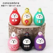 日本正貨 【DECOLE】concombre 開運招福貓達摩 牛年 丑年 FUKU福MONO 擺飾貓 公仔 (6款)現貨