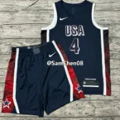 Nike 巴黎奧運 美國隊 USA Curry 球衣 籃球褲 背心 練習衣 短褲 James Jordan Kobe