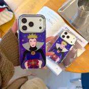 惡搞可愛卡通白雪公主惡毒皇后適用蘋果iphone17promax新款16pro手機殼15pro防摔14保護套13全包閃粉