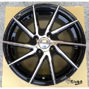 全新鋁圈 正 STANCE SF01 旋轉樣式 15吋 4孔100 5孔100 5孔114.3 6.5J 亮黑底+車亮面
