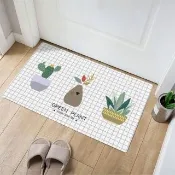 【半島良品】多肉盆栽/頂級防油防滑皮革地墊_45x75cm(廚房 門口 止滑 防水 免打理 回彈 地墊 地毯 防摔)