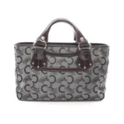 【DOKODEMO】【二手】Celine CELINE手提包 Boogie Bag C Sulky 灰色/ブラウン帆布皮革 C Sulky Boogie Bag 女款二手 A