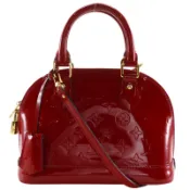 【DOKODEMO】LOUIS VUITTONAlma BB 手提包，兩用單背包，M91606，Monogram Vernis 漆皮，Pomme d'Amour 色，2013 年款，紅色，MI3103，斜挎/手提包，兩用，雙拉鍊，Alma BB，女士款 [二手]