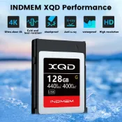 INDMEM XQD 128GB 存儲卡 5X Tough MLC XQD 閃存卡高速 G 系列| 440MB/秒 40