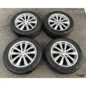 二手/中古鋁圈輪胎 原廠 INFINITI 17吋 5孔114.3 灰 含胎 馬牌 225/55-17 Q50 G37