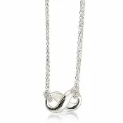 【Tiffany&Co. 蒂芙尼】925純銀Infinity 無限符號系列雙鍊項鍊