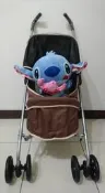 日本Richell摺疊寵物推車(附背袋)棕色