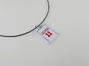黑子的籃球  黑子哲也11號球衣項鏈 項鍊 項圈 皮繩 吊飾 飾品 配件 cosplay道具 角色扮演裝備 黑子哲也/火神大我/青峰大輝