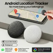 Android智能定位標籤追蹤器車用GPS追蹤器鑰匙尋找器錢包袋卡車防丟定位器與Google尋找中心相容
