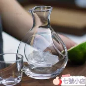 日式料理壺清酒酒壺冰酒壺套裝玻璃杯子果酒梅子酒壺洋酒分酒器米酒 吟釀 大吟釀 日式酒具 日本酒 白酒壺 0925a