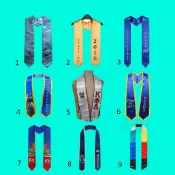 全場客製化 綬帶 值星帶 大學披肩 畢業綬帶 肩帶 成人客製刺繡logo印花光榮退休兒童禮儀小標兵