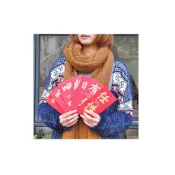 (店+)新年 燙金 紅包袋 新春 壓歲錢 春節 開運 結婚 禮金袋 喜慶 婚禮 信封 呵呵/旺來/喝好/吃好