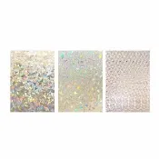【Mega】3D炫彩半透明靜電玻璃貼膜X2捲 60X200cm(窗戶貼紙 隔熱 馬賽克貼膜 浴室玻璃貼 窗貼 辦公室裝飾)