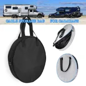 1 件裝 RV 線束便攜式收納袋圓形收納袋重型 600D 高品質牛津布耐磨