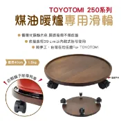 【悠遊】TOYOTOMI 250系列 煤油暖爐專用滑輪 滾輪 野炊 露營 悠遊戶外